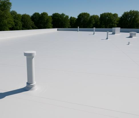 Монтаж кровли из ПВХ мембраны в Твери